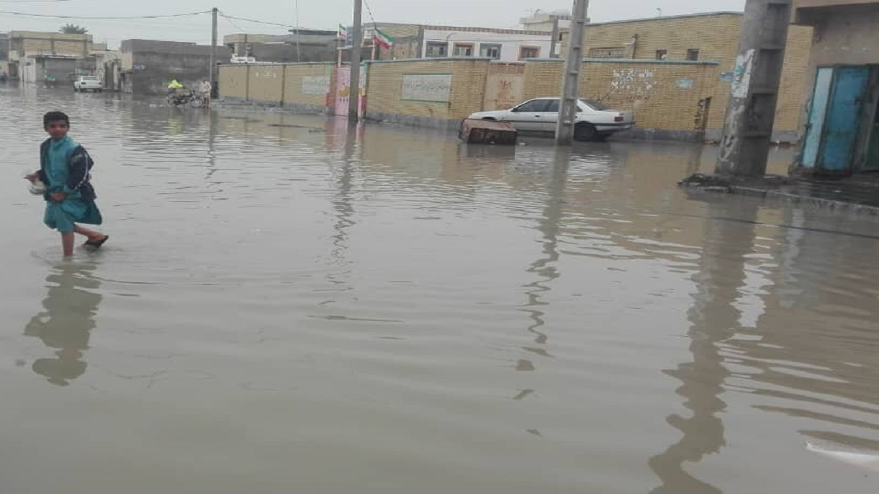 بارندگی چابهار رکورد ۴۰ ساله را شکست