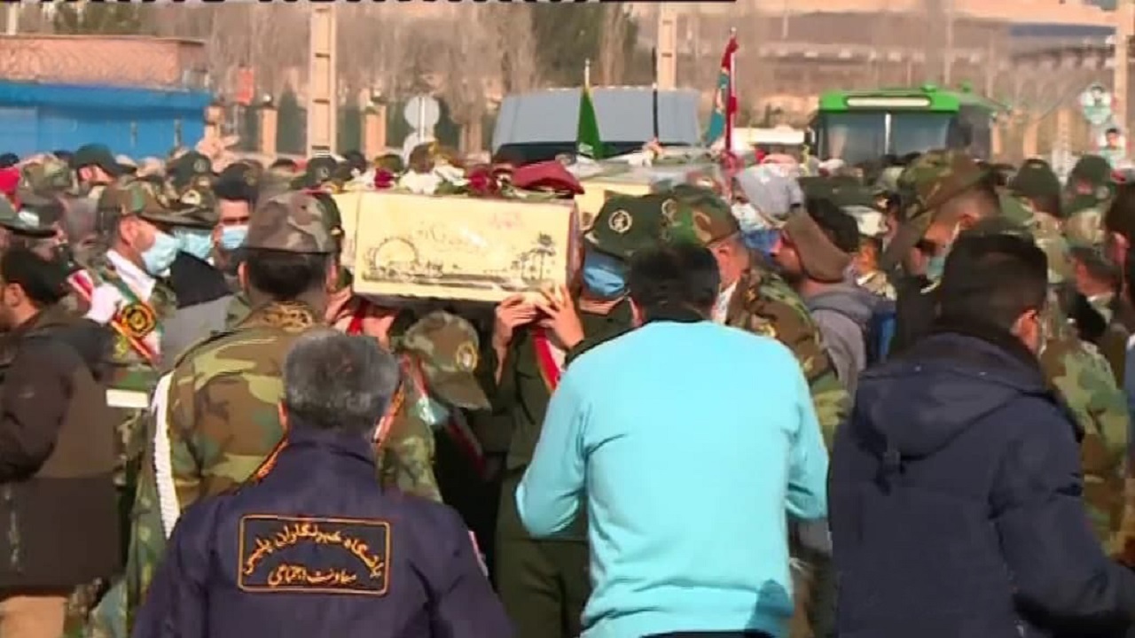 استقبال از ۵ شهید گلگون کفن دفاع مقدس در قزوین