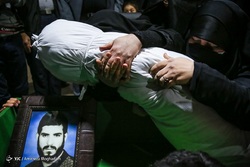 وداع با پیکر شهید مدافع حرم «محمدجواد رستمی»