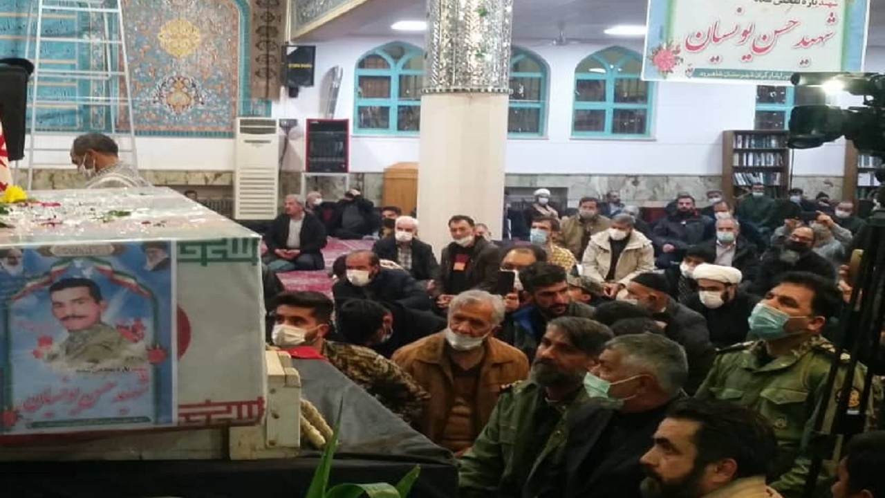 وداع شاهرودی‌ها با شهید ارتشی تفحص شده
