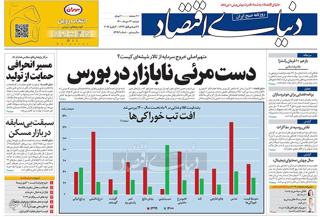صفحه نخست روزنامهها - دوشنبه ۱۳ دی صفحه نخست روزنامهها - دوشنبه ۱۳ دی