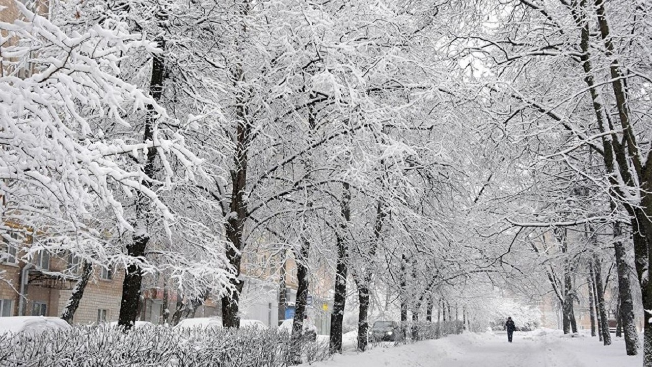 خودنمایی بلورین برف‌ها در آسمان الیگودرز + فیلم