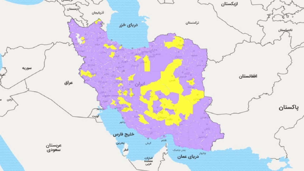 تغییر وضعیت کرونایی خراسان جنوبی