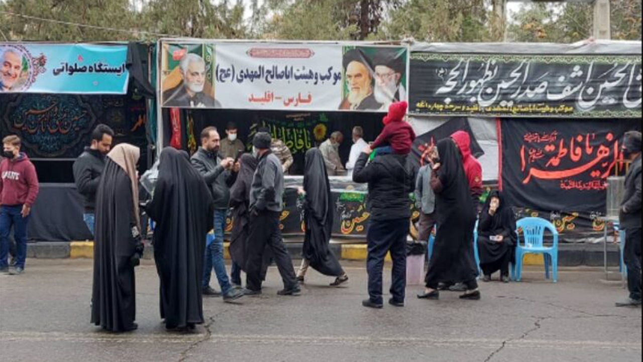 استقرار مواکب اربعین حسینی فارس در کرمان