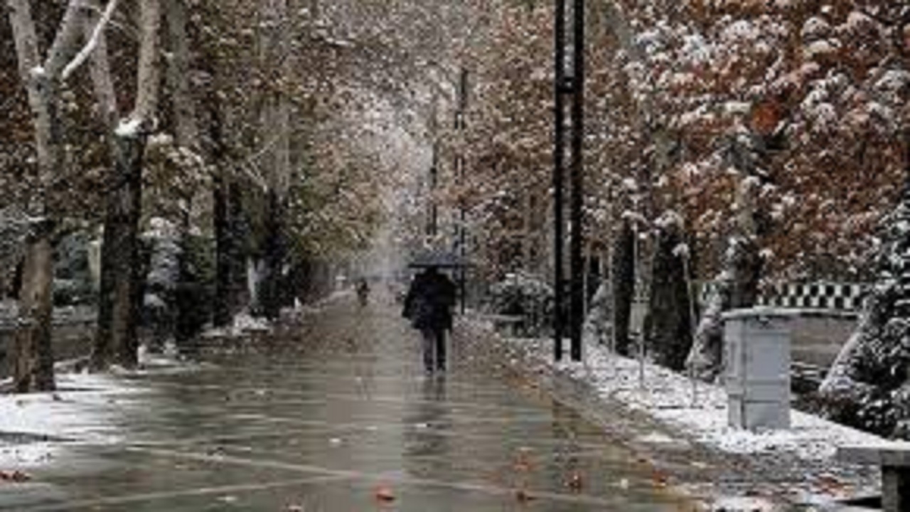 ادامه بارش های برف و باران استان همدان در روز چهارشنبه