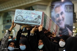 وداع با پیکر شهید مدافع حرم «محمدجواد رستمی»