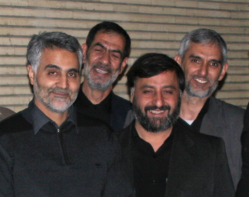 حاج قاسم سلیمانی و راننده اش 