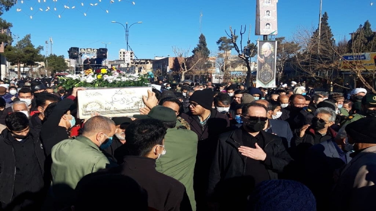 بدرقه شهدای گمنام در سمنان