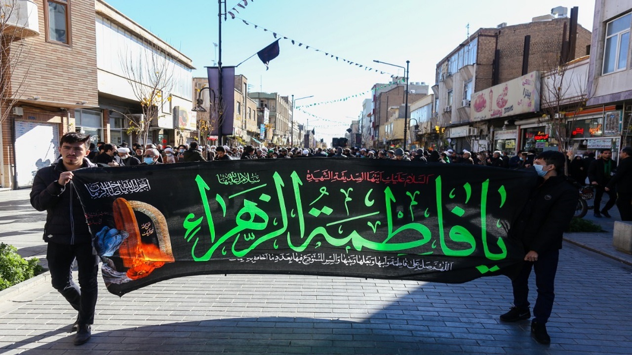 برپایی عزاداری فاطمی از سوی دفتر آیت الله صافی گلپایگانی در قم