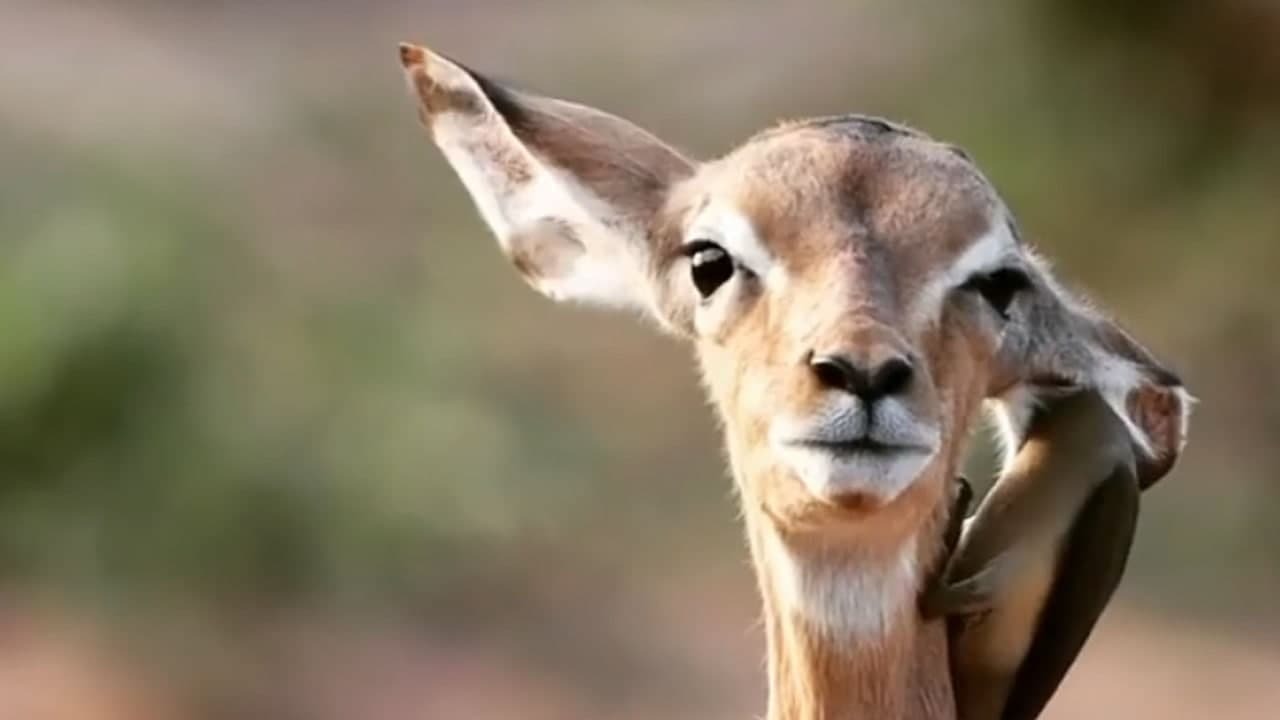 تعامل پرنده منقار قرمز با ایمپالا + فیلم