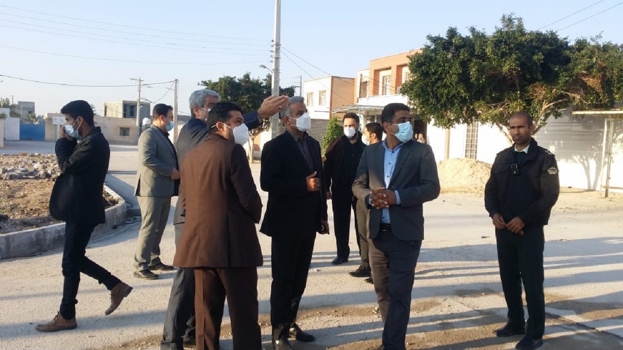 مسیر ورودی روستای هلیله بوشهر اصلاح می‌شود