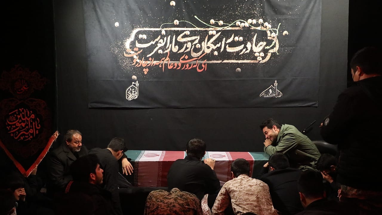 تشییع پیکر مطهر شهید گمنام در شهر رضویه