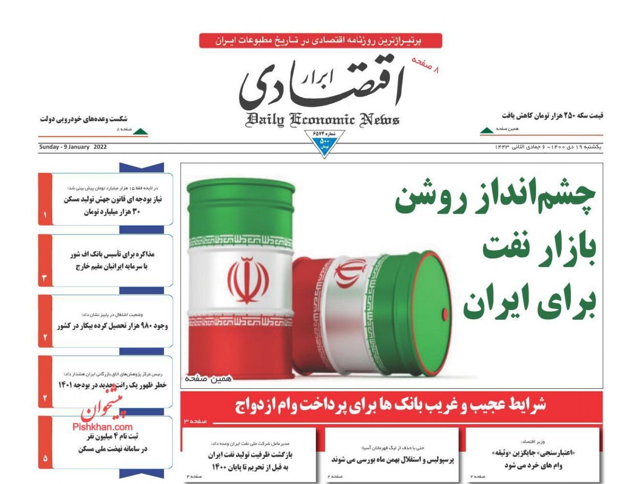 ترمز تورم کشیده می&zwnj;شود/ چشم انداز روشن بازار نفت برای ایران/ تولیدات نارس در خودروسازهای داخلی