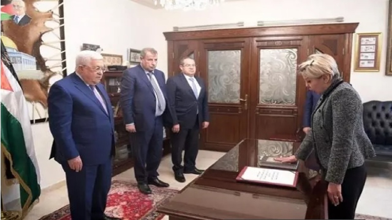 سفیر جدید فلسطین در ایران در برابر محمود عباس سوگند یاد کرد