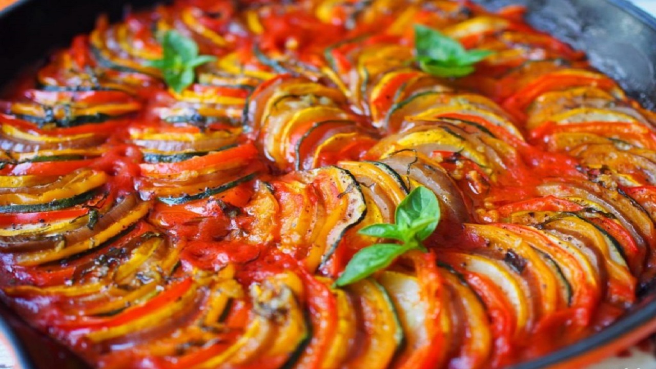 آموزش تهیه راتاتویی پیش غذای فرانسوی + فیلم