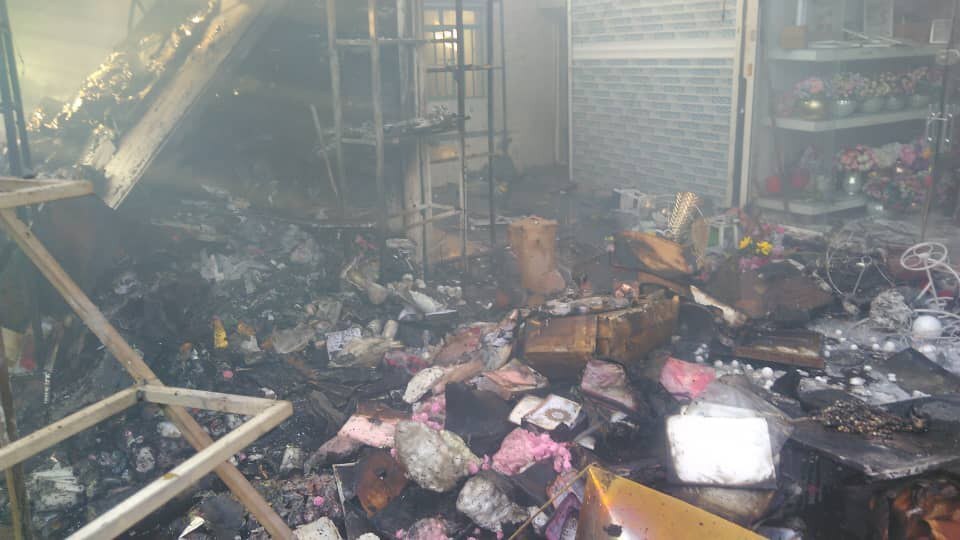 فوت ۲ نفر در انفجار و آتش سوزی بازار گل محلاتی
