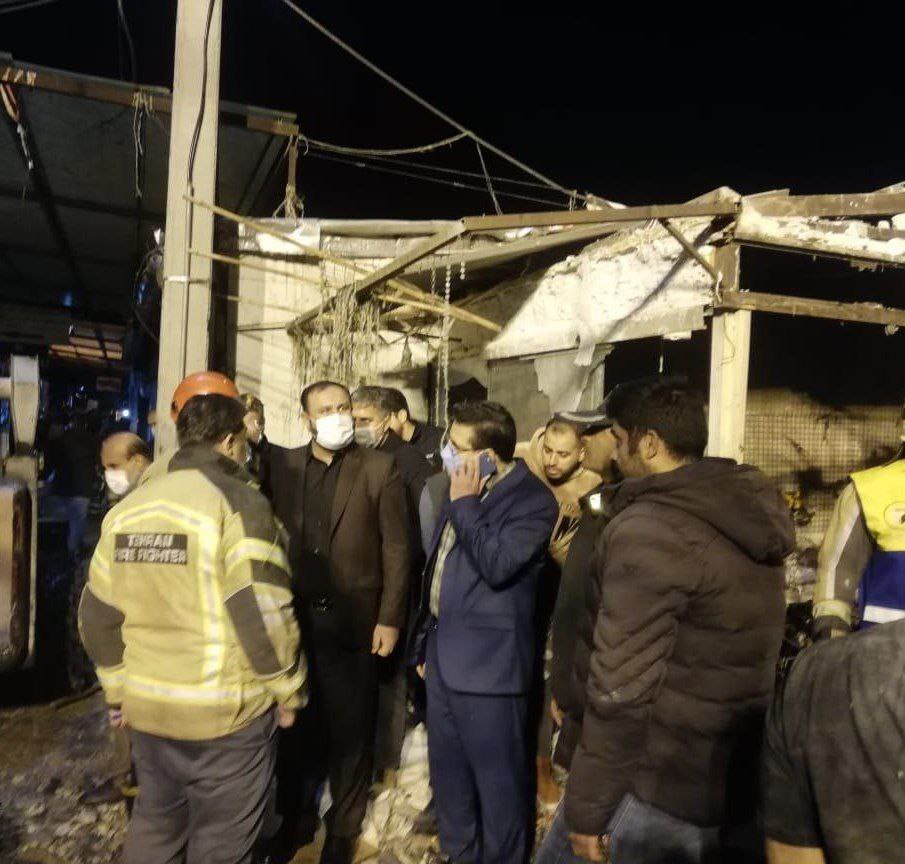 دستور دادستان تهران برای بررسی سریع علل حادثه انفجار بازار گل محلاتی