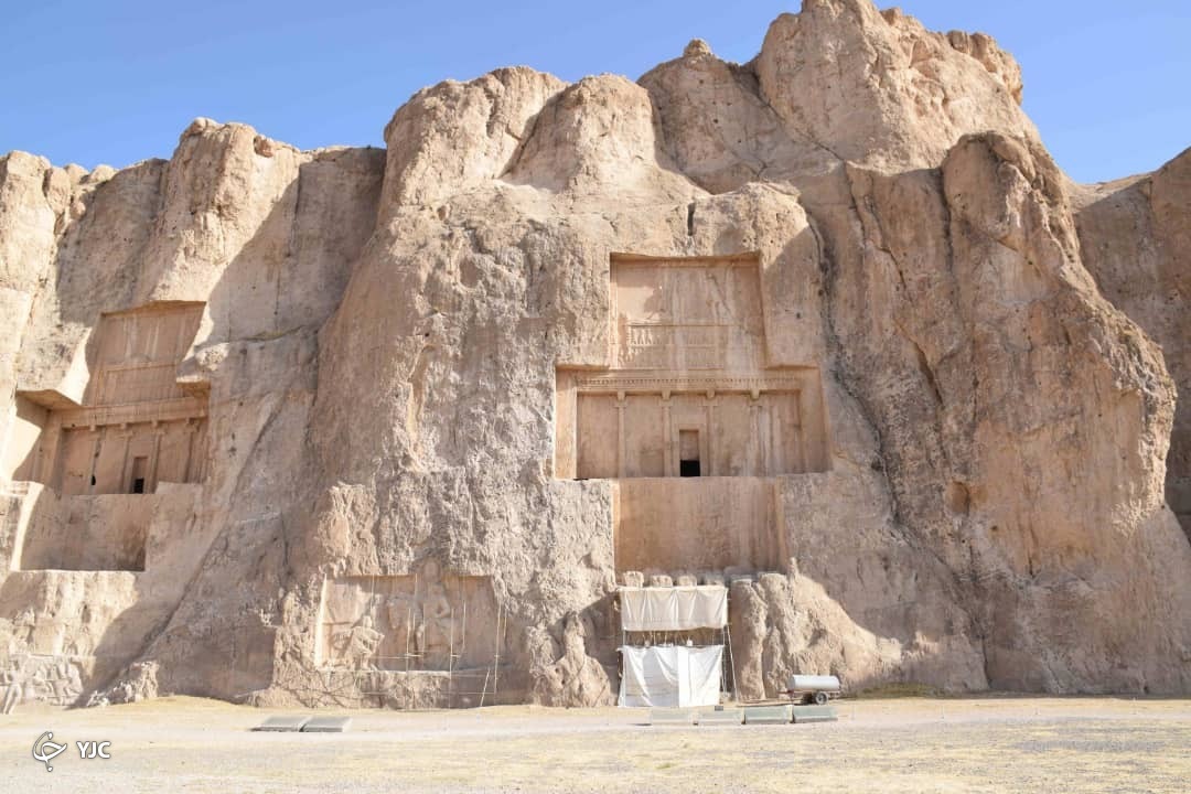 نقش برجسته بهرام دوم مرمت شد + تصاویر