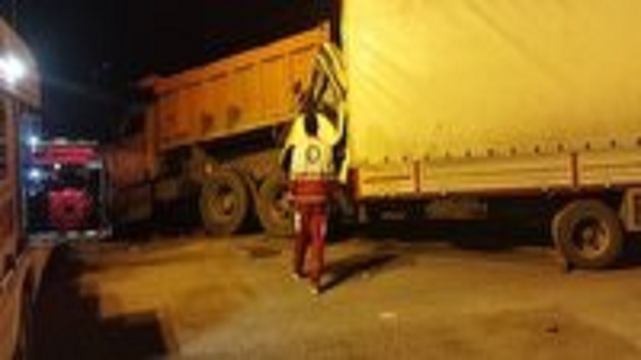 تصادف کامیون‌ها در میامی با یک کشته