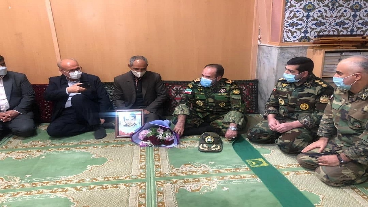 استقبال از خانواده شهيدسلطان محمد عباسی در قزوین