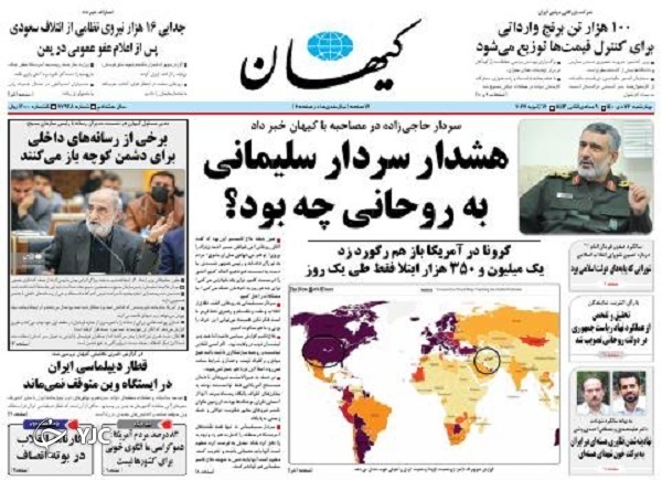 صفحه نخست روزنامه&zwnj;ها - چهارشنبه ۲۲ دی