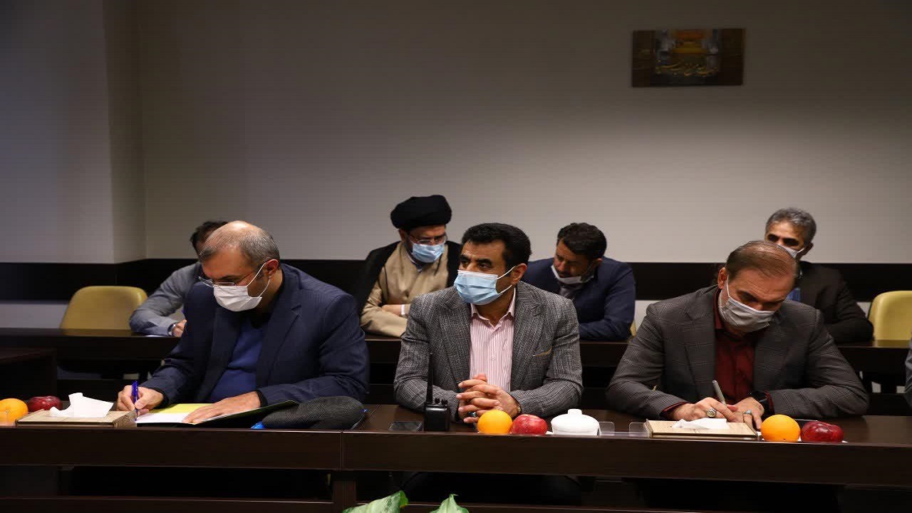 حضور آتش‌نشانان خواهر در مراسم نیمه شعبان مسجد جمکران