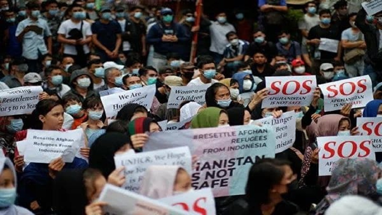 درخواست پناهجویان افغانستانی در اندونیزیا از سازمان ملل و سازمان مهاجرت