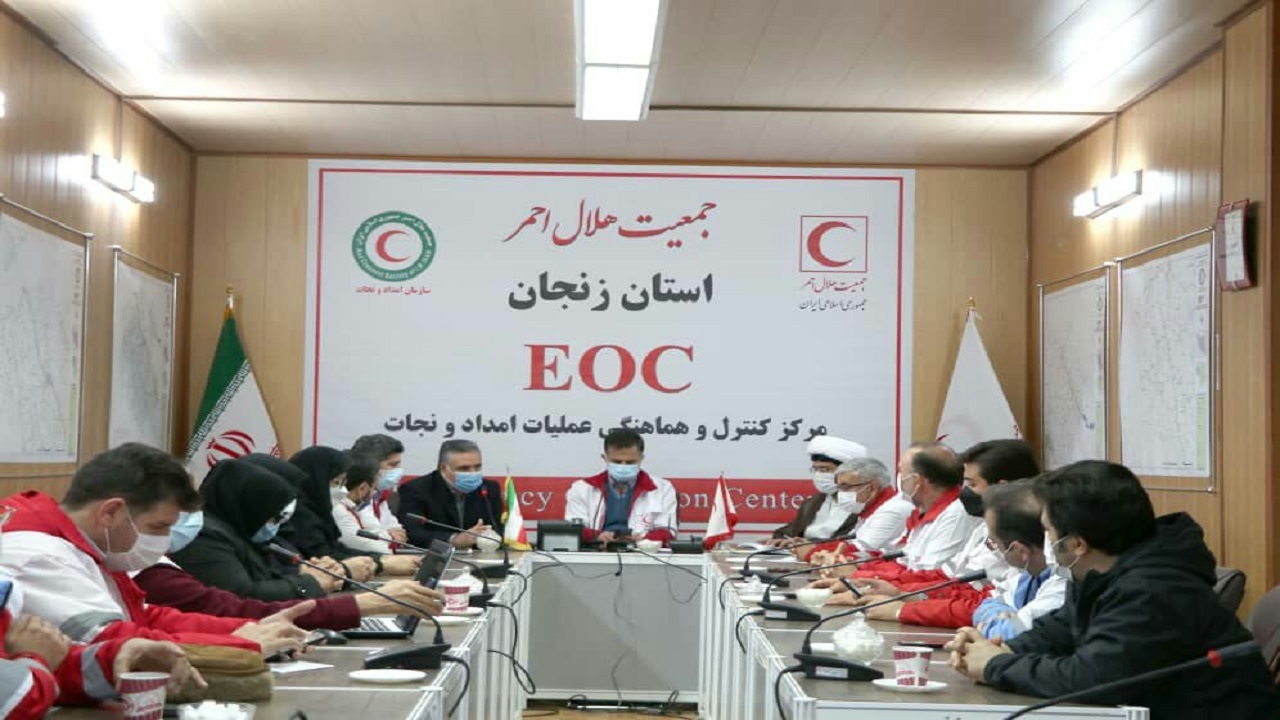 مانور ساعت صفر زلزله در هلال احمر استان زنجان برگزار شد