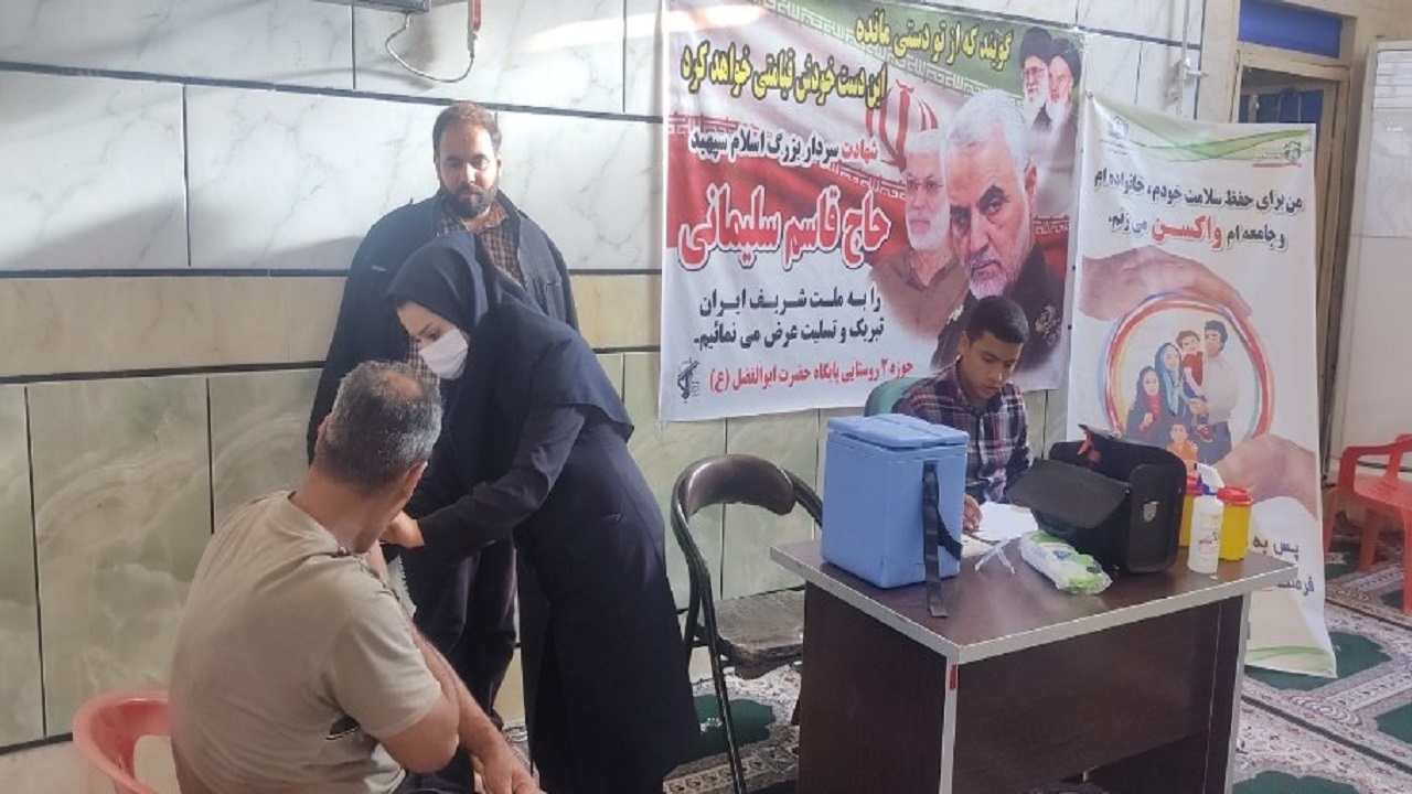 برگزاری رزمایش واکسیناسیون کرونا در شوشتر