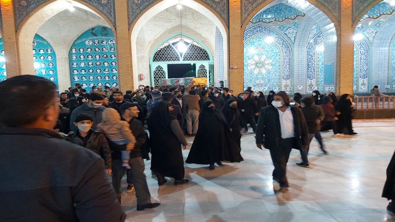 تشییع شهید گمنام در شهرستان انار