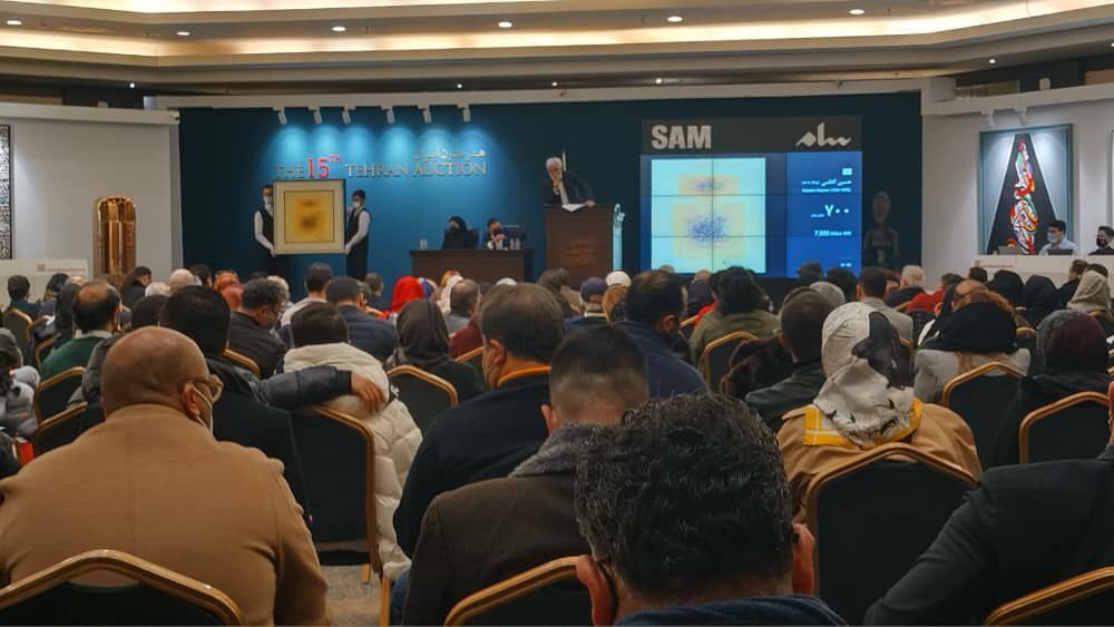 آغاز چکش زنی ۸۰ اثر مدرن در پانزدهمین حراج تهران