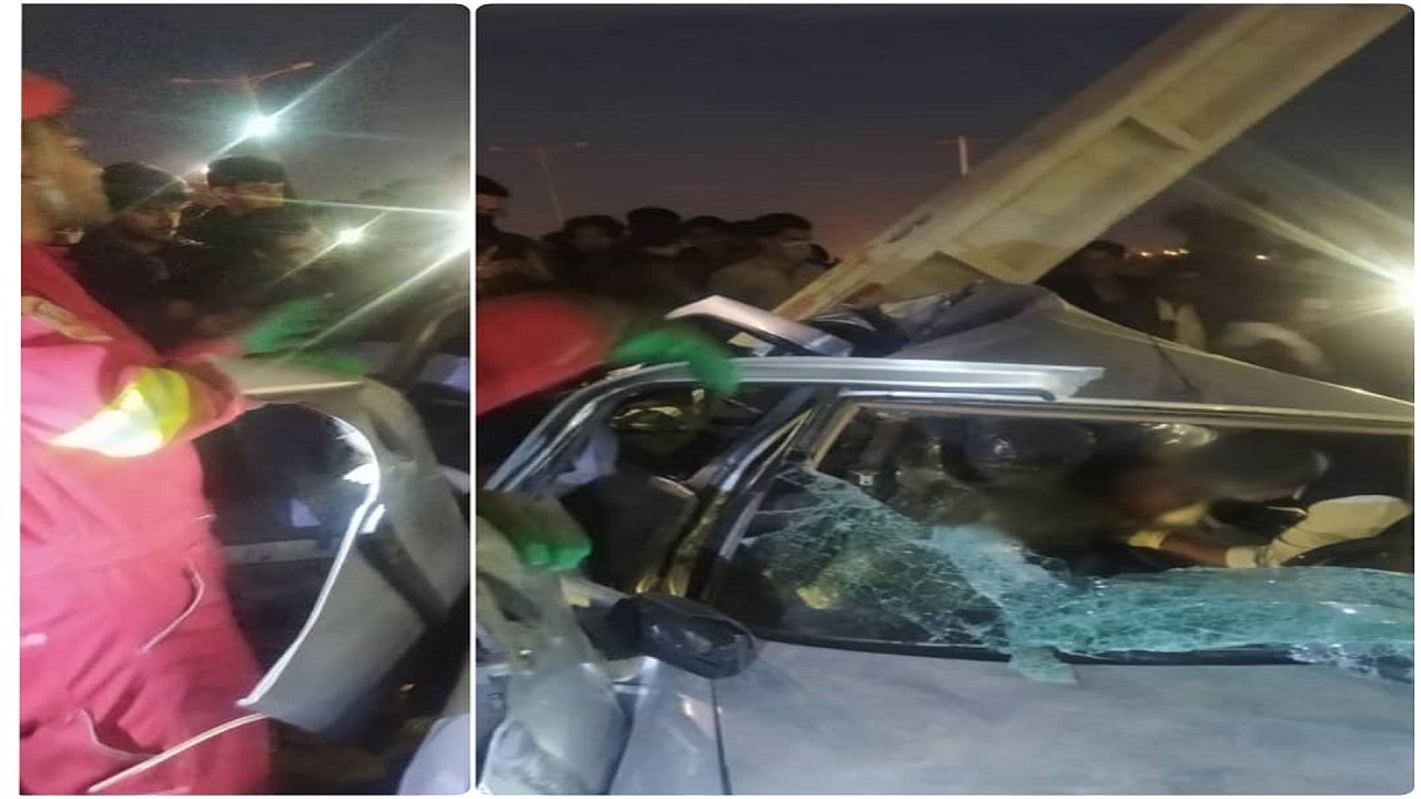 ۲ مجروح در سانحه رانندگی بزرگراه خلیج فارس زاهدان
