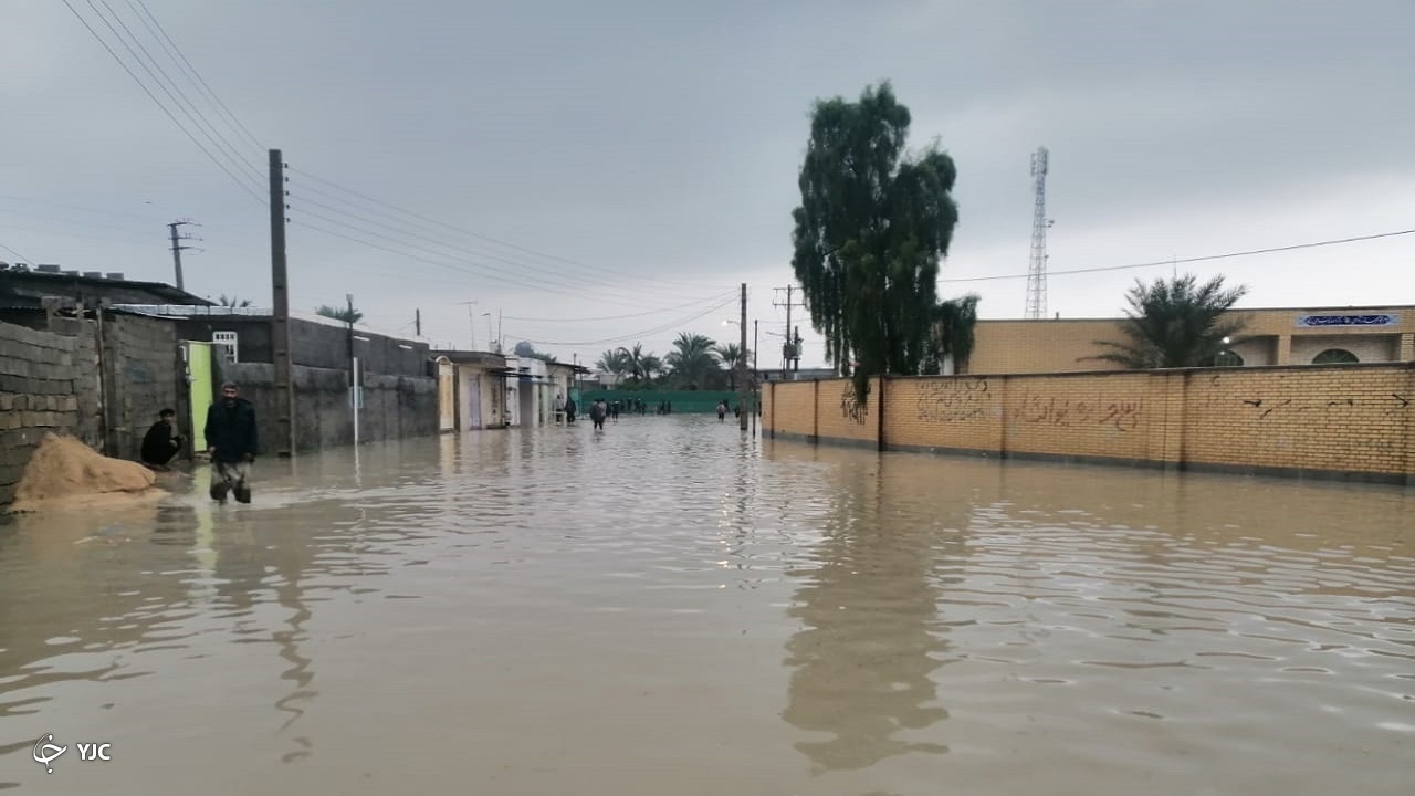 بارش باران باعث آبگرفتگی معابر در برخی نقاط استان بوشهر شد