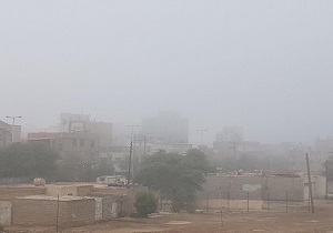 کاهش شعاع دید و وقوع مه غلیظ در خوزستان