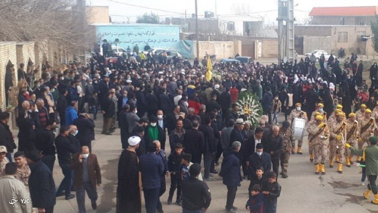 شهید گمنام در ساوه تشییع شد