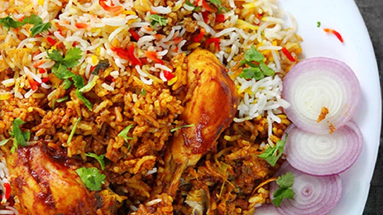 طرز تهیه مرغ بریونی هندی + فیلم