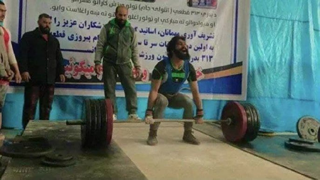 قهرمانی مرد یخی در مسابقات قدرتی افغانستان