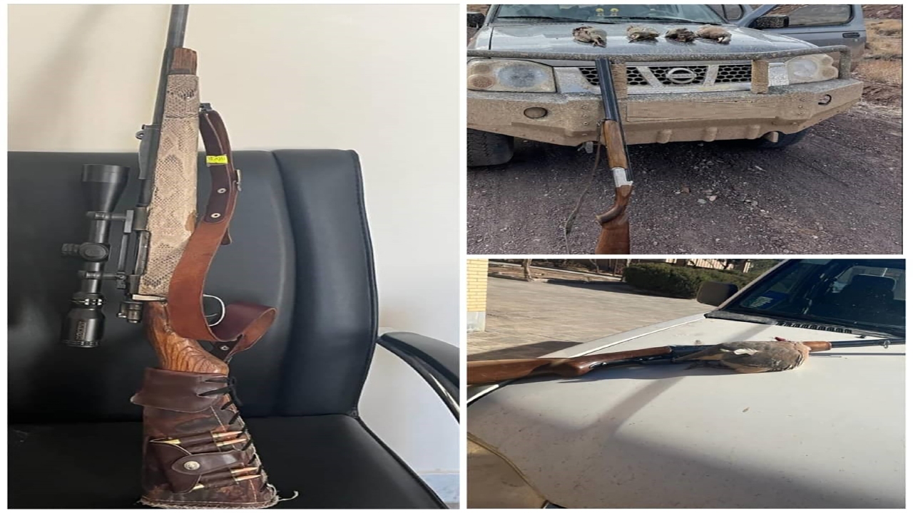 ۳ گروه شکارچی غیرمجاز در بردسیر دستگیر شدند