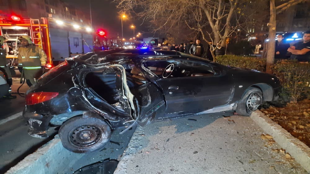 تصادف در بزرگراه حکیم جان یک نفر را گرفت