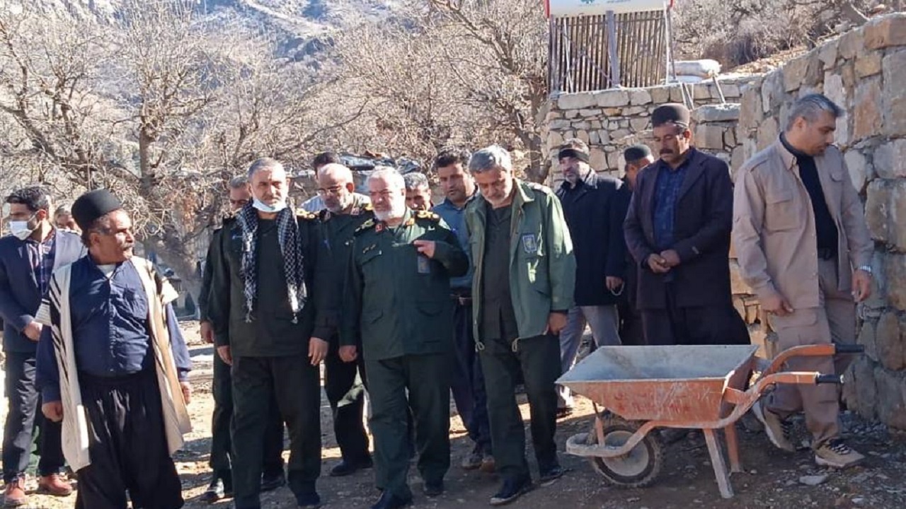 بازدید فرماندهان سپاه کشوری و استانی از مناطق زلزله زده اندیکا