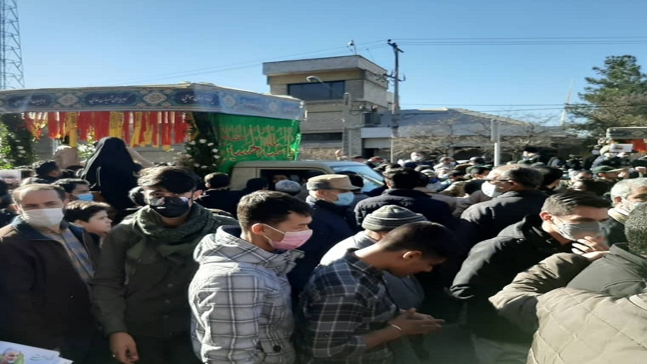 پیکر پاک ۲ شهید گمنام دفاع مقدس در مشهد تشییع شد