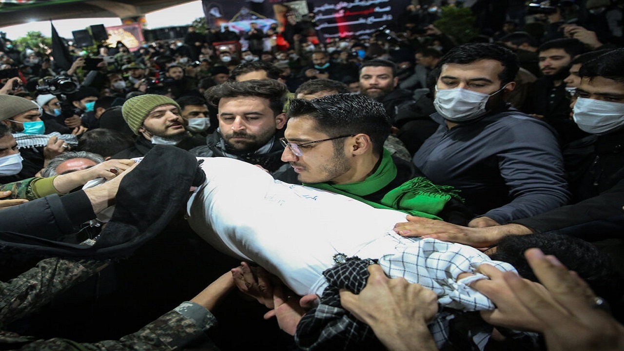 پیکر پاک ۲ شهید گمنام دفاع مقدس در مشهد تشییع شد
