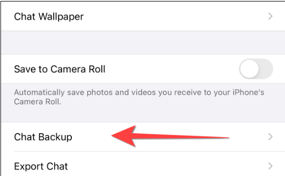 CHAT BACKUP