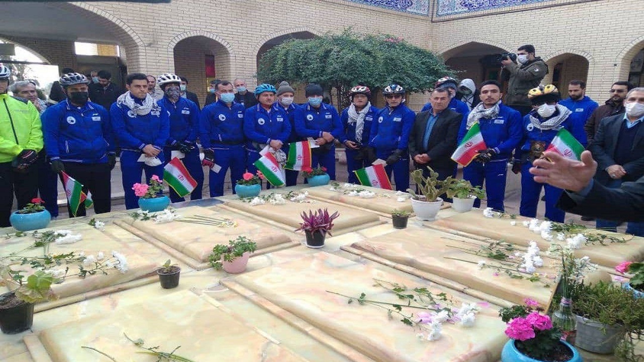 حرکت کاروان دوچرخه سواری بسیج مازندران به کرمان