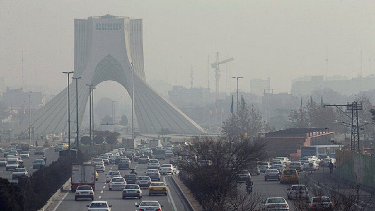 وضعیت هوای تهران در ۷ دی ماه ناسالم برای گروه‌های حساس