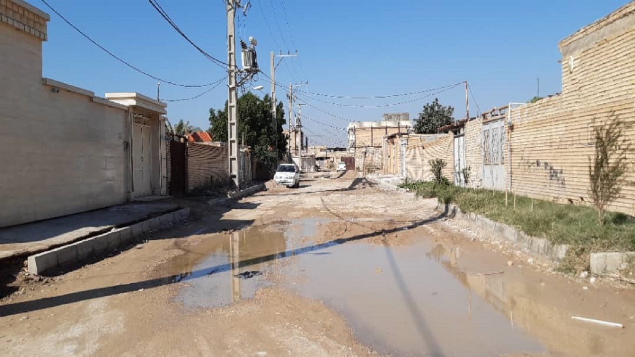 کوی کارمندان خرمشهر در انتظار اعتباراتی با رنگ و بوی آسفالت