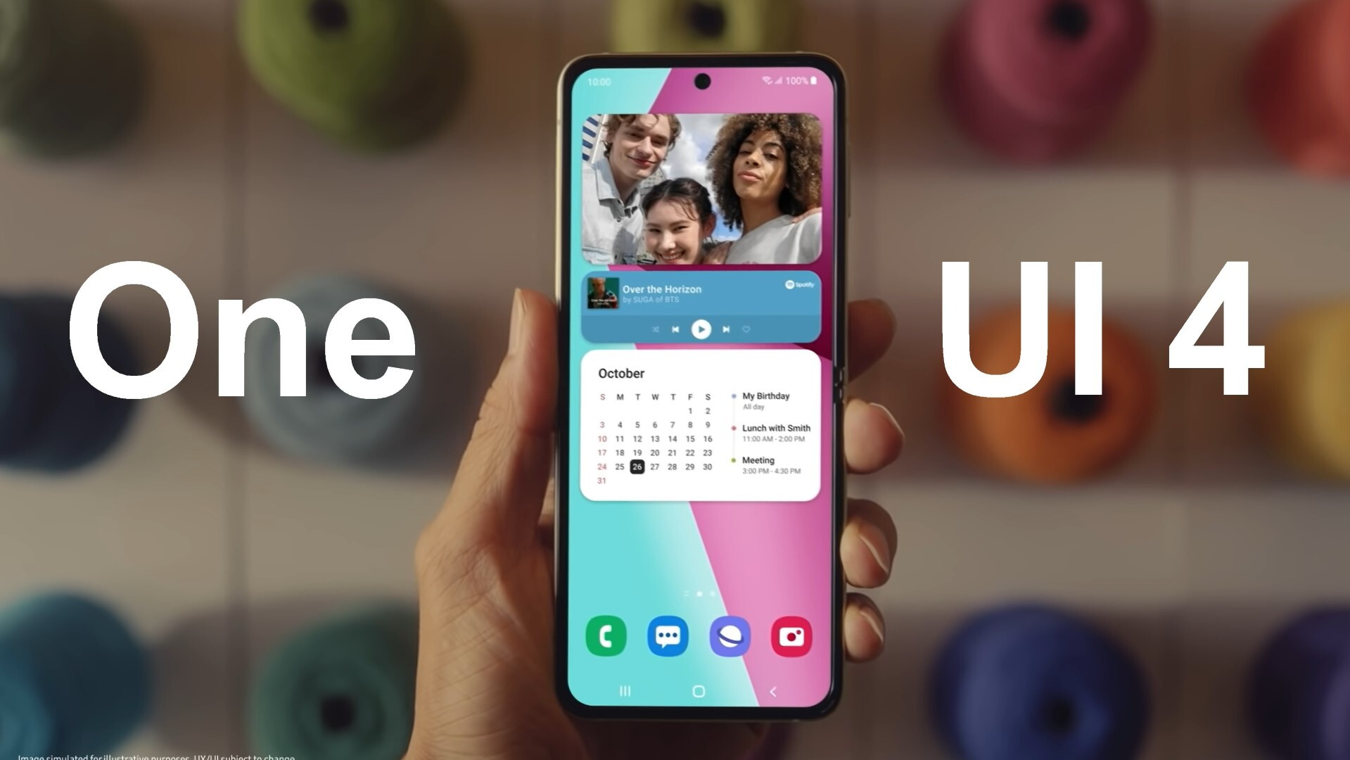 رابط کاربری One UI ۴