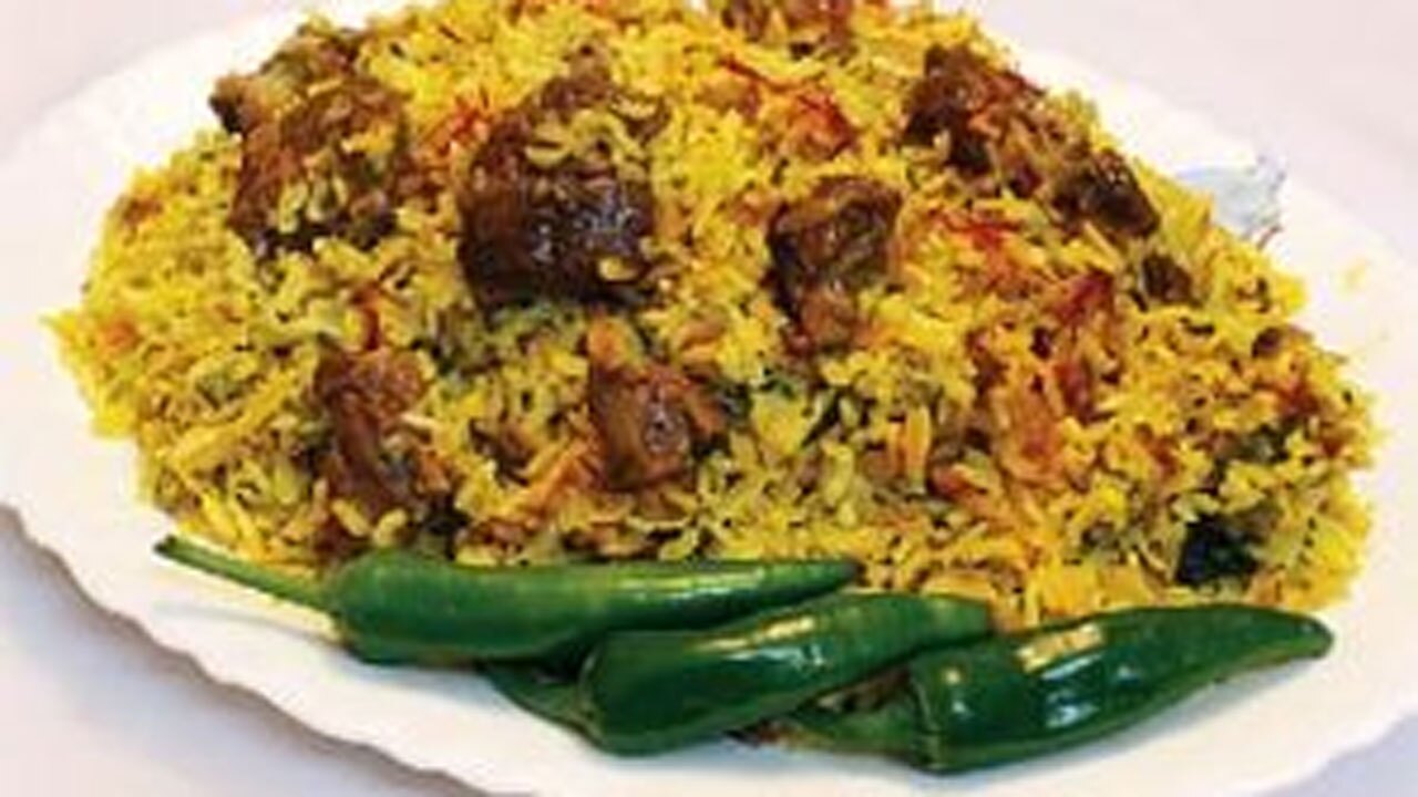 طرز تهیه بریانی مرغ + فیلم