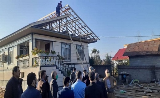 بازدید از خسارات وزش باد شدید در شهرستان تالش