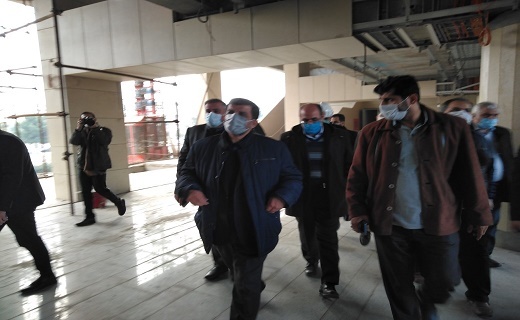 وزیر میراث فرهنگی وگردشگری وصنایع دستی از پروژه مونوریل قم بازدید کرد